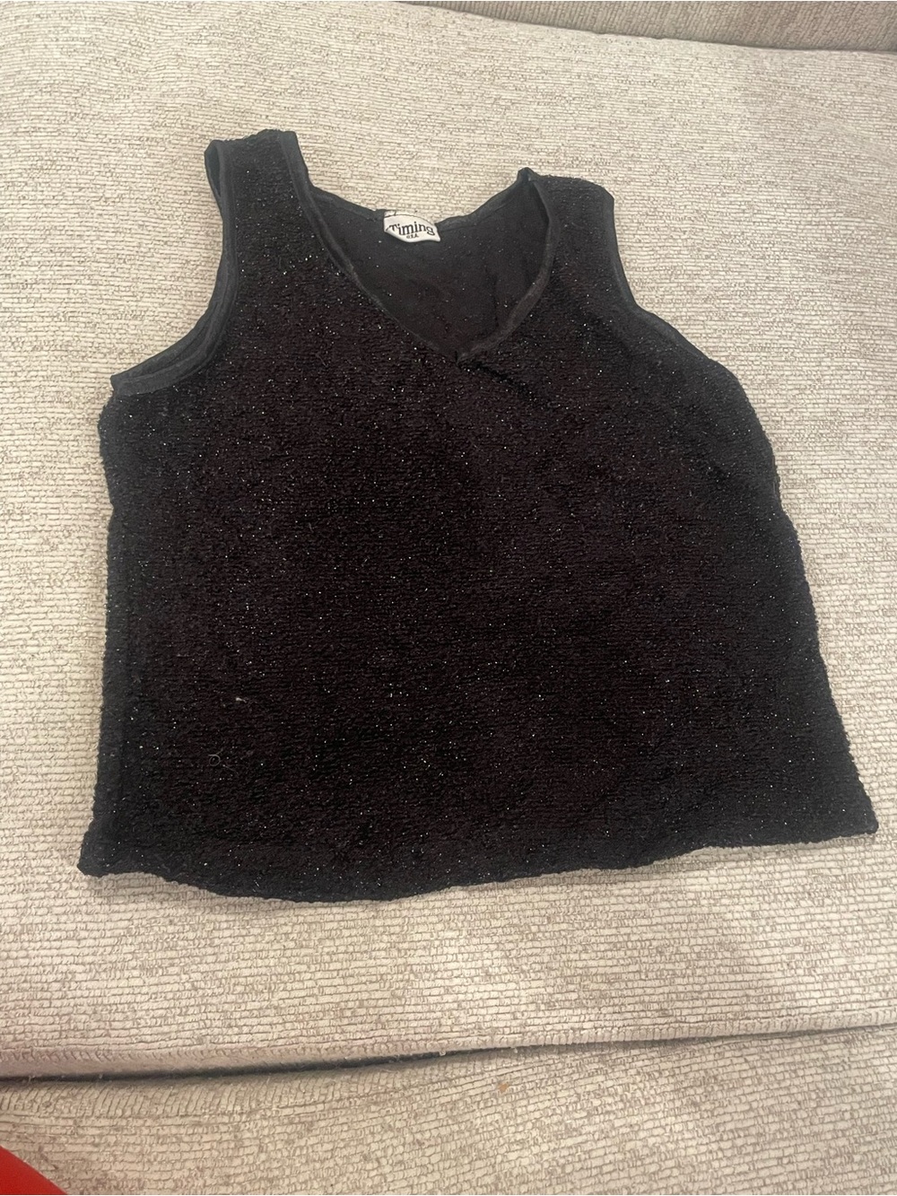 Black Sparkle Tank Top -